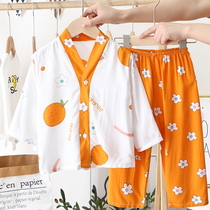 New V-neck small orange