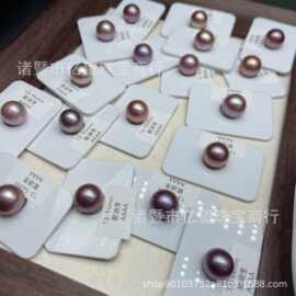 13-14mm爱迪生珍珠颗粒正圆细微瑕裸珠散珠耳钉吊坠diy饰品批发