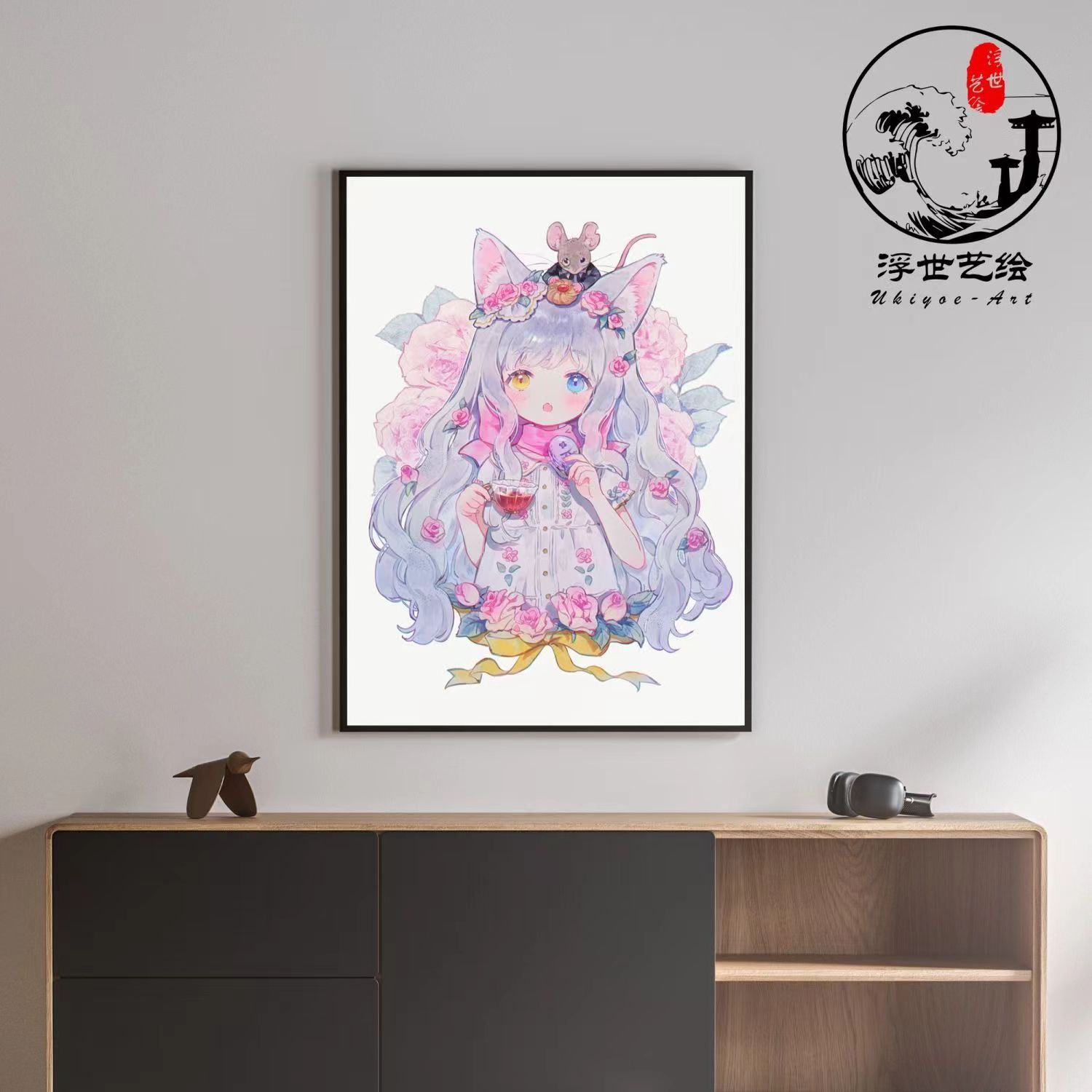 DIY pintura al óleo digital para colorear pintura linda chica corazón secundaria japonesa dibujos animados ins graffiti hecho a mano