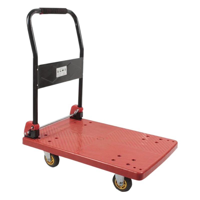 Ручная тележка тянет грузовой инструмент тележка плоская тележка прицеп с резиновой тихой логистикой складной Zhiming Youshang