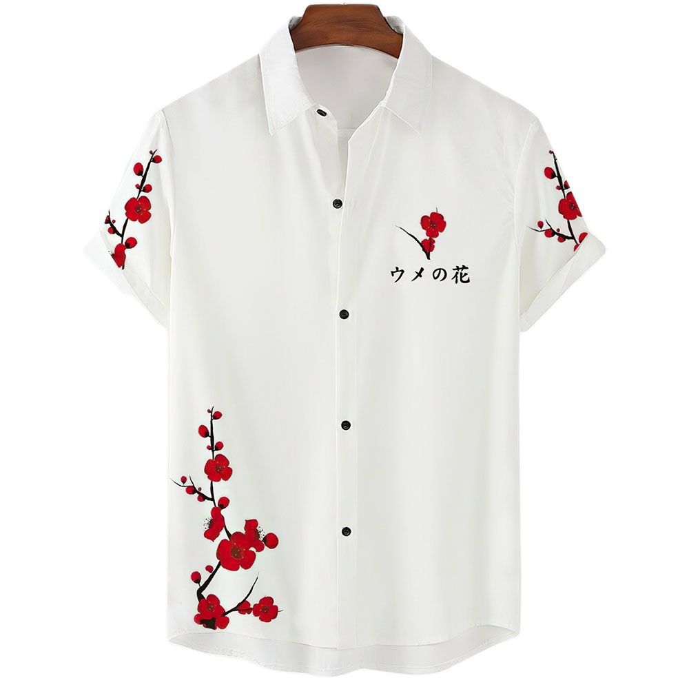 2023 Flower Shirt Hawaiian Shirt Men Clo...