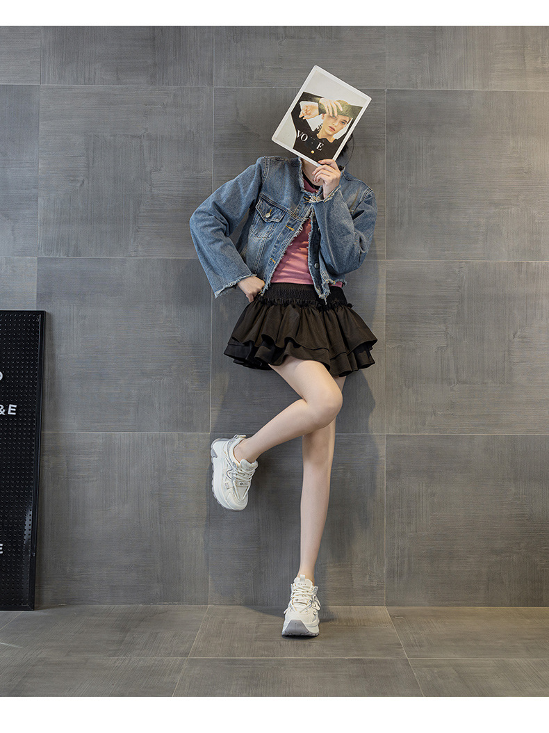 Giày sneaker nữ đế dày phong cách retro cổ điển — 5028 da tím, 5028 da vàng, 5028 da xám, 5028 da đỏ chi tiết 31