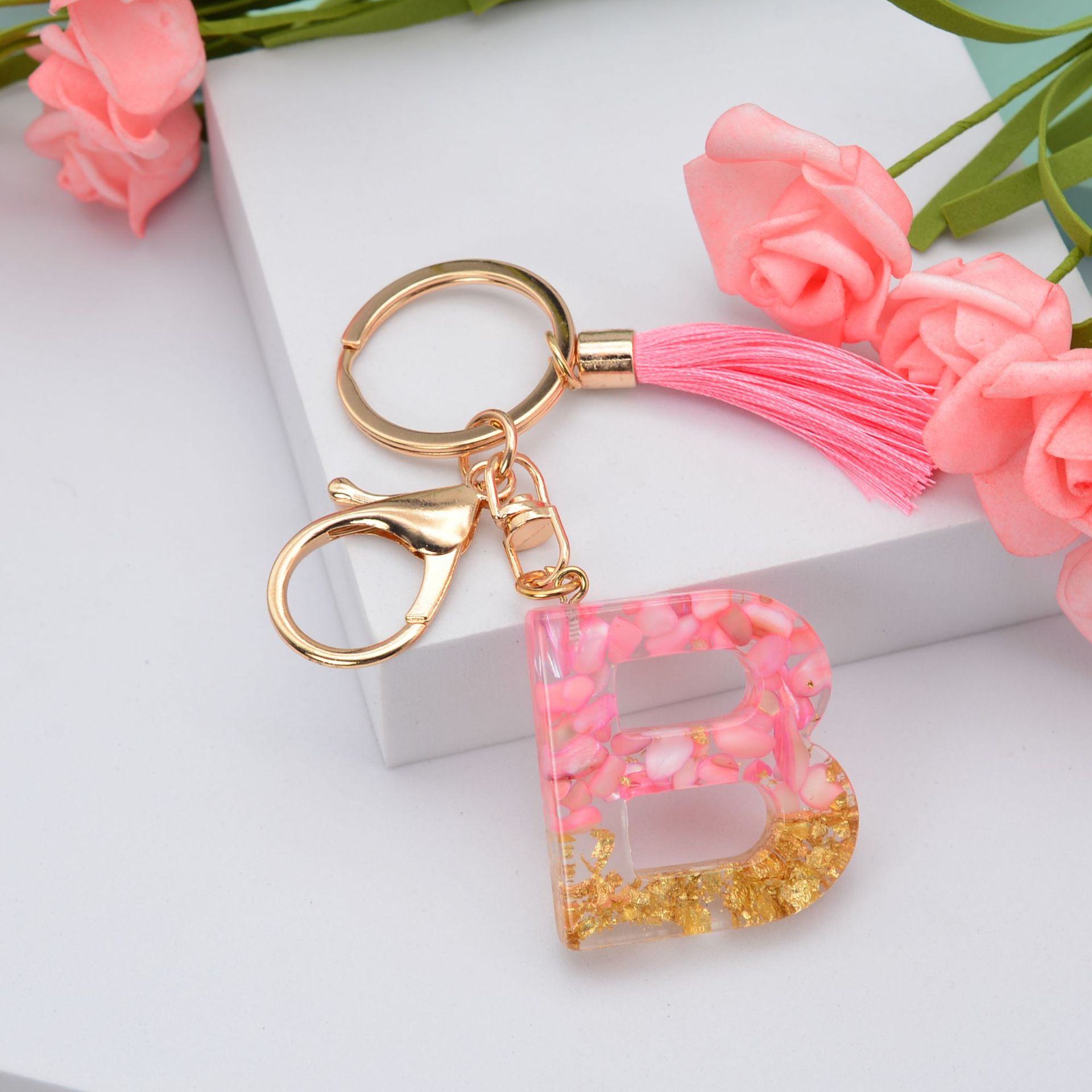 Fashion Letter Plastic Epoxy Keychain 1 Piece display picture 3