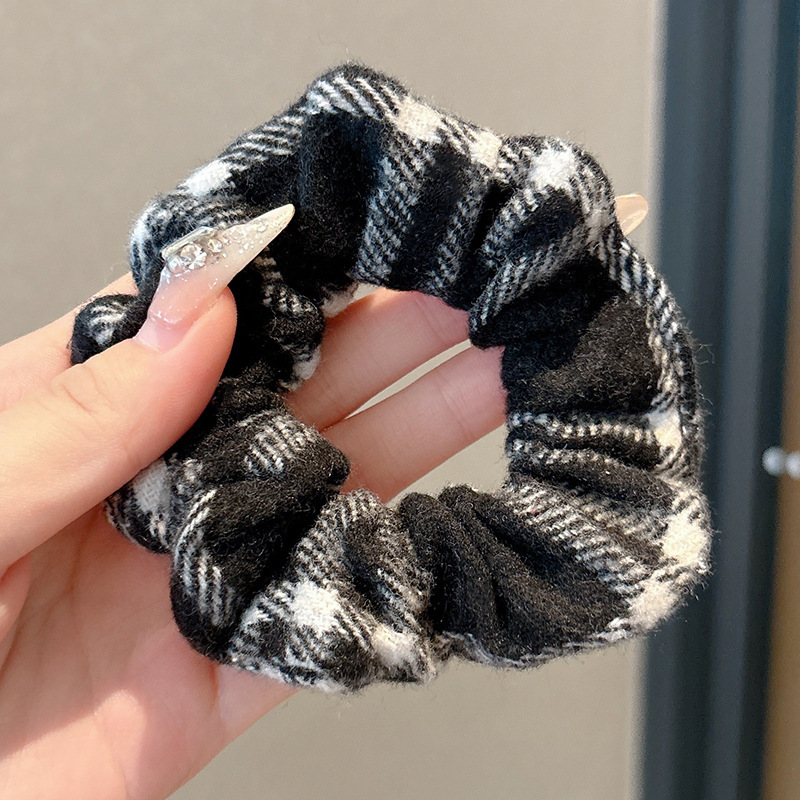 Anillo de cabello de intestino grande coreano para mujeres de alto nivel toallas cuadradas cuerdas de cabello de alta elasticidad y elásticas duraderas flojas flojas