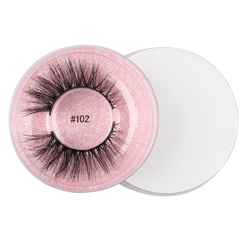 1 Pair Of Natural Thick Imitation Mink False Eyelashes display picture 3