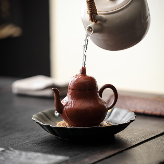 Purple sand pot bearing high-end coarse pottery dry bubble table tea tray kung fu tea set ceramic tea bearing water storage pot pad cover bowl tea tray
