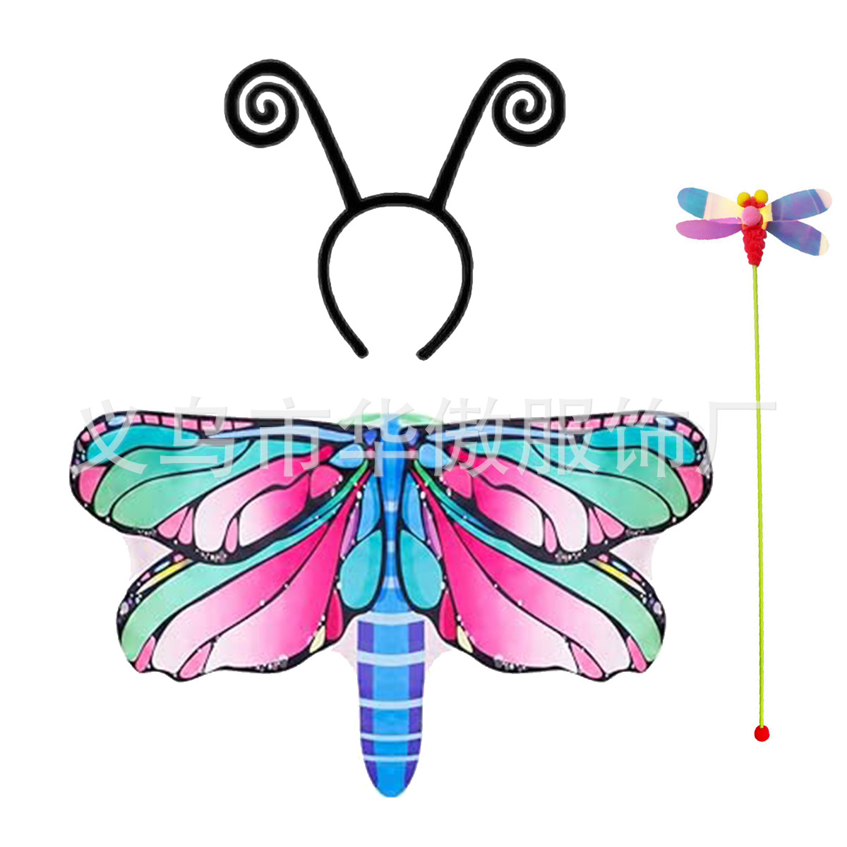 날개 3개 + 머리띠 + 마술 지팡이