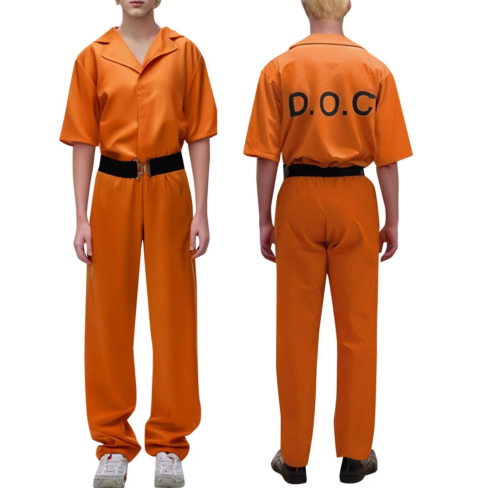 Halloween Luigi Prison Uniforme Juego de rol Uniforme de prisionero Héroes populares Uniforme de cosmos Robin Hood contemporáneo