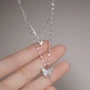 爆闪双层女生新款锁骨链