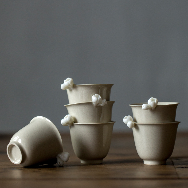 잔디 애쉬 손 반죽 꽃 시음 컵 [6]