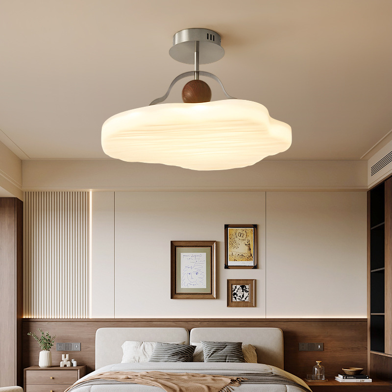 Lámpara de dormitorio principal de estilo antiguo, lámpara de techo de viento crema, luz de lujo, sensación de alta calidad, lámpara de estudio de protección ocular cálida, lámpara de dormitorio principal, lámpara de habitación