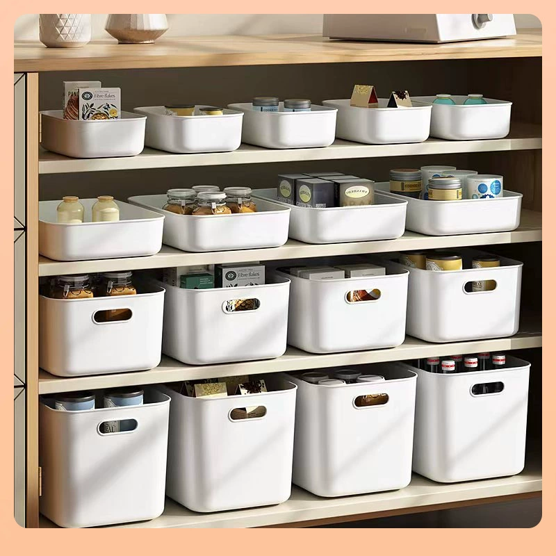 Пластиковая косметика для отделки кухни ⇡ Розничная корзина для настольной отделки, ящик для хранения мелочей, ящик для хранения игрушек для дома W18