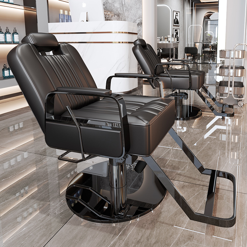 La peluquería de alta gama puede bajar la silla de peluquería, la silla de corte de pelo de teñido en caliente giratorio de elevación especial para la peluquería de alto perfil, simple image 17