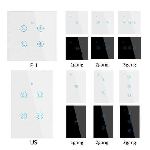 Single Zero Fire Universal Smart Switch Touch Switch WiFi Switch EU/UK/US/AU/Brazil