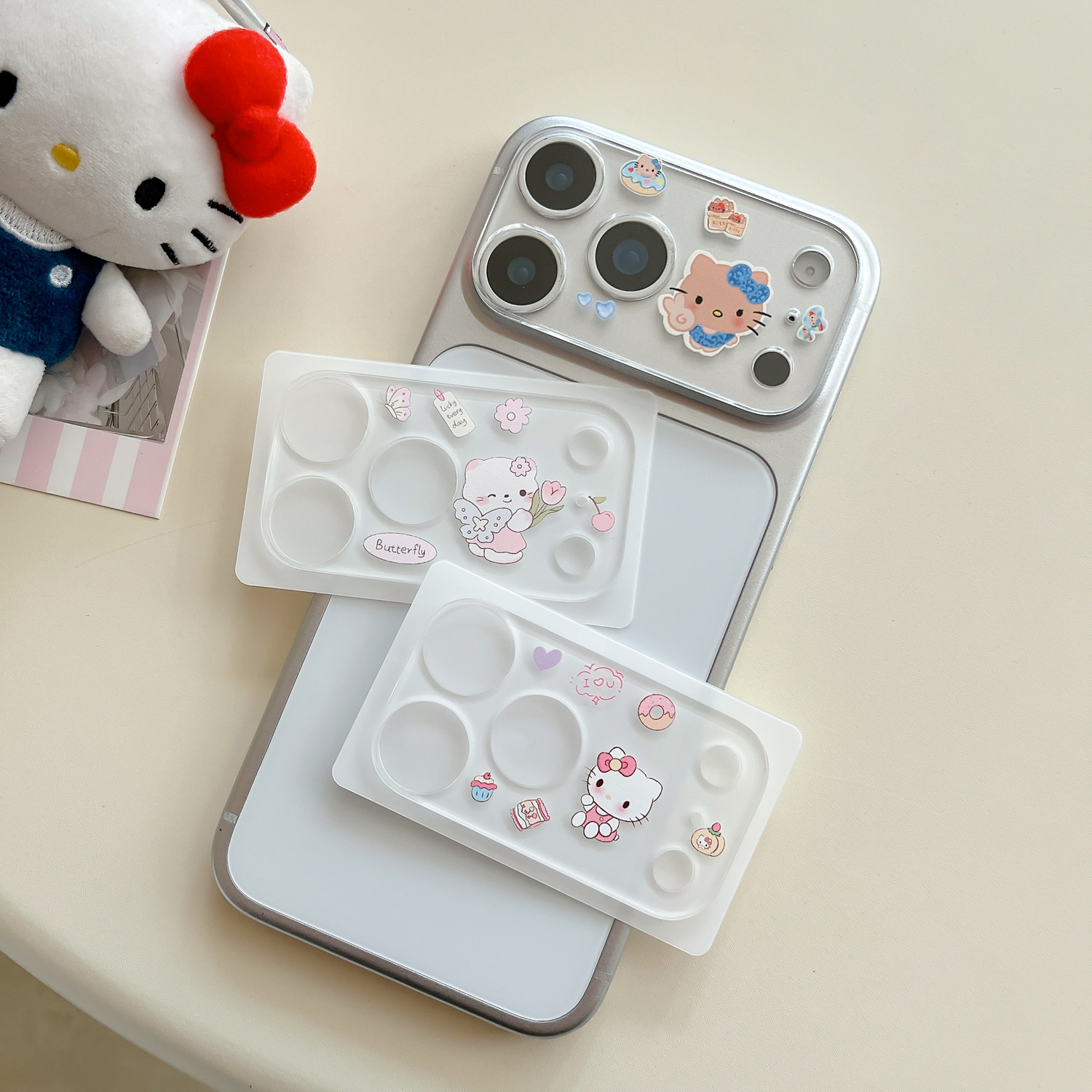 Suitable for Apple Mobile Phone Iphone17Pro/17Promax Cartoon Protective Film All-In-One All-Inclusive Lens Glass Film