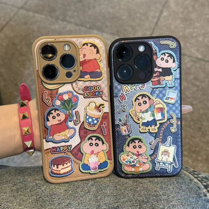 Retro Denim Collage Xiaoxin Suitable for Apple Iphone17Pro Candy Air Cushion Mobile Phone Case 16/15Plus Set
