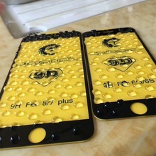 适用17二强全屏丝印钢化膜 9D手机保护膜现货苹果13P二次强化钢化