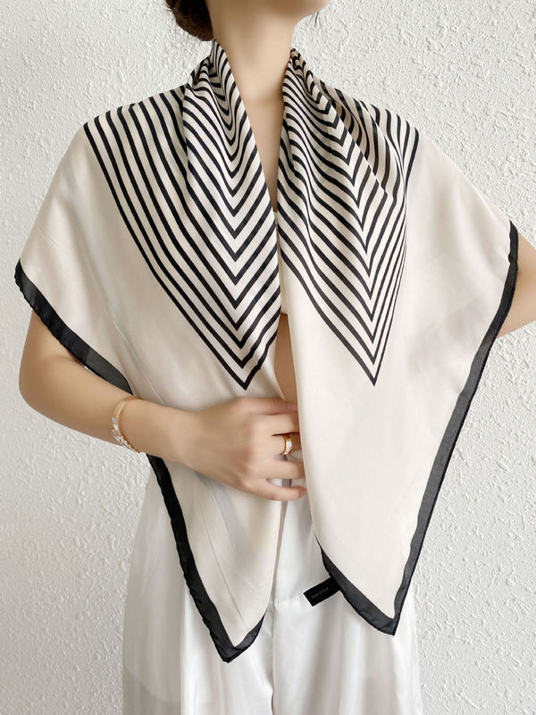 90 large square scarf spring and summer thin scarf women's square scarf versatile mom matching shirt high-grade tube top scarf women