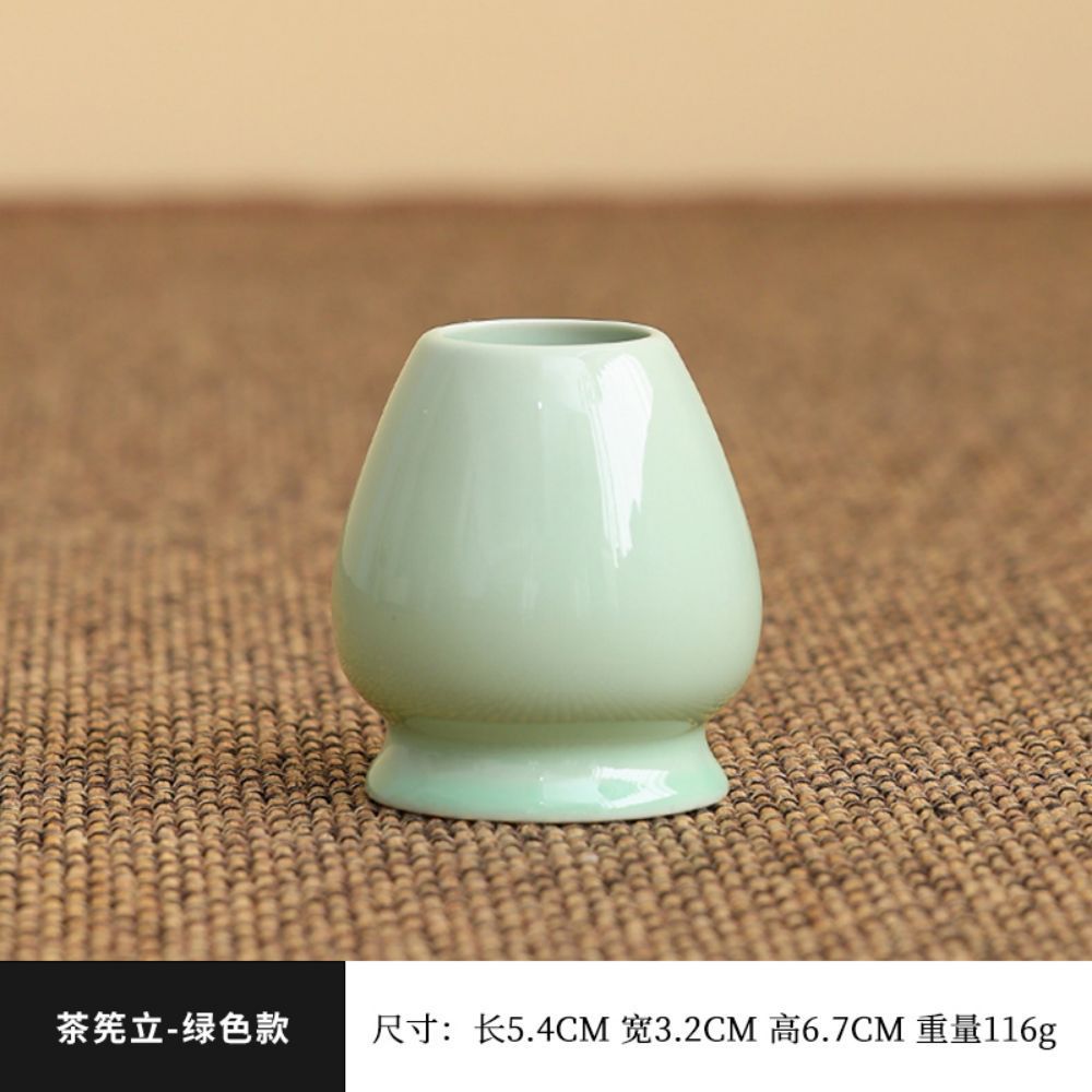 Conjunto de herramientas de matcha de cerámica transfronteriza con cuenco de boca, herramientas de orden de té, cuenco de matcha japonés con conjunto de paneles de té