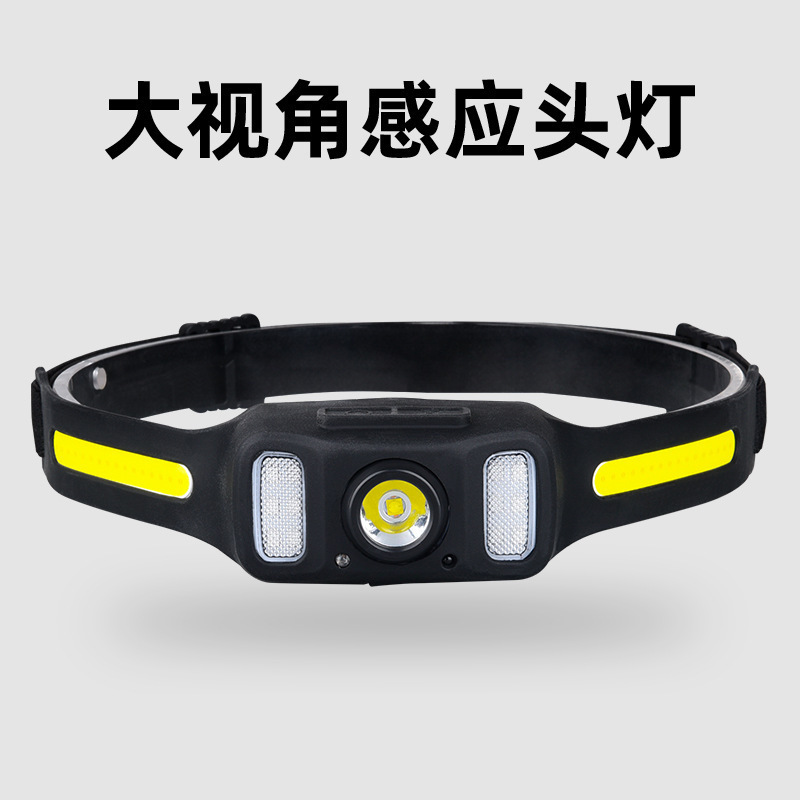 Outdoor silicone sensor headlights fast charging fish-c charged head…