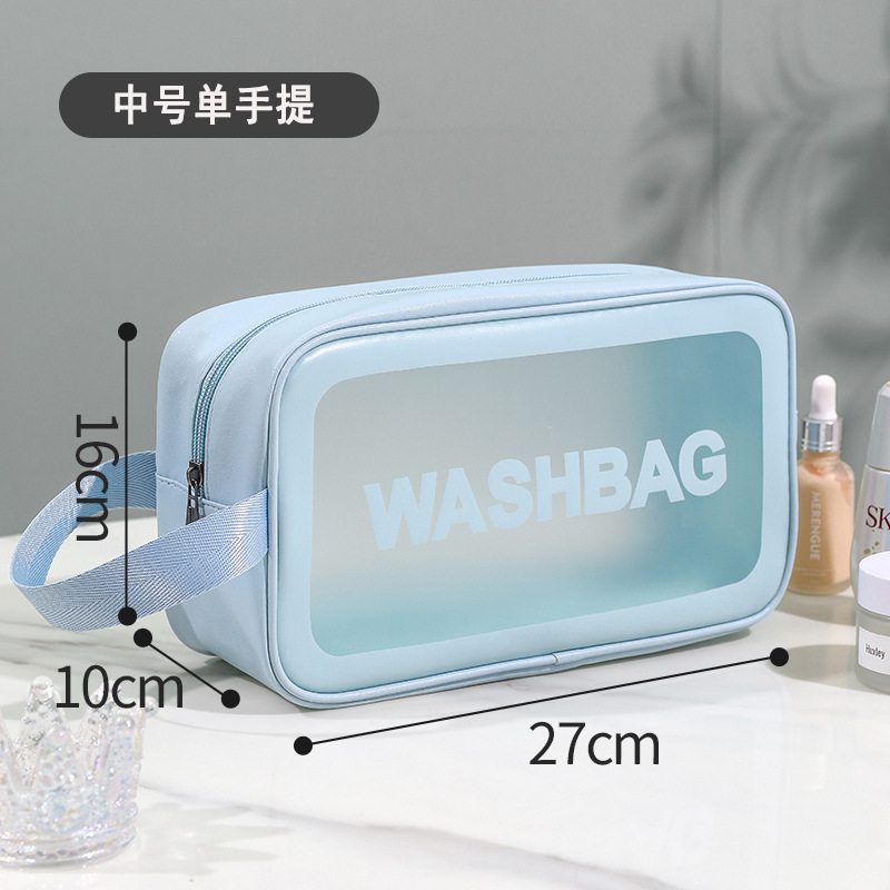 LTフロスト防水化粧バッグ携帯収納バッグ大容量水泳バッグ透明化粧品洗面バッグ3点セット|undefined