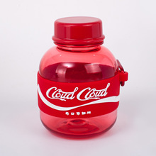 夏季网红创意饮料水杯 小孩便携防摔塑料水瓶 迷你企鹅随手杯