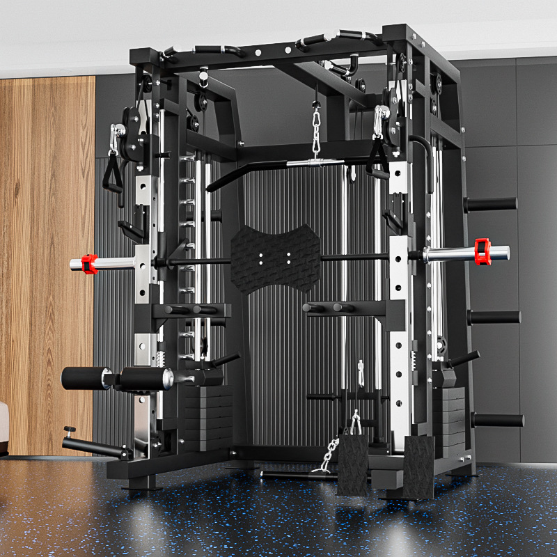 スミス マシン 総合トレーニング器具 フィットネス機器 フライングバード ラック ホーム用 スクワット プレスラック コンビネーションセット|undefined