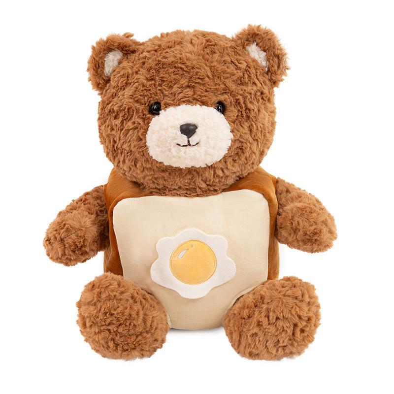 Nuevo amor oso bufandas oso muñeca pastel de pan oso de peluche almohada muñeca para dormir regalos de día de San Valentín para mujeres
