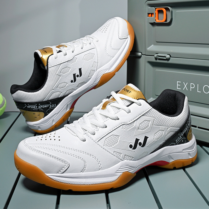 Tennis Shoes Foreign Trade New Fashion Men's and Women's Comprehensive Training Competition Shoes Breathable Non-Slip Wear-Resistant Couple Badminton Shoes