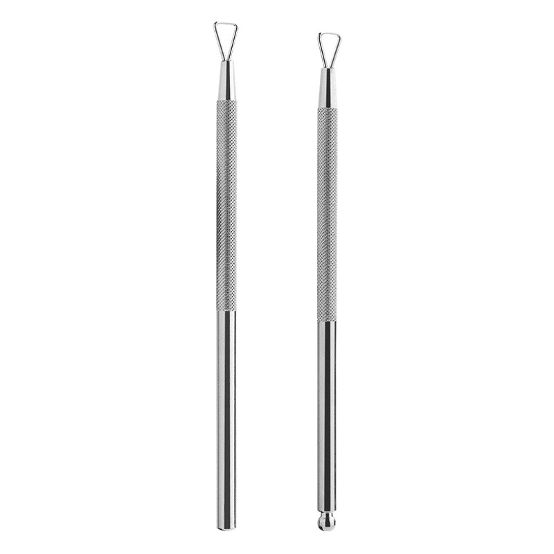 Cepillo de uñas de acero inoxidable removedor de esmalte de uñas raspador herramienta de uñas