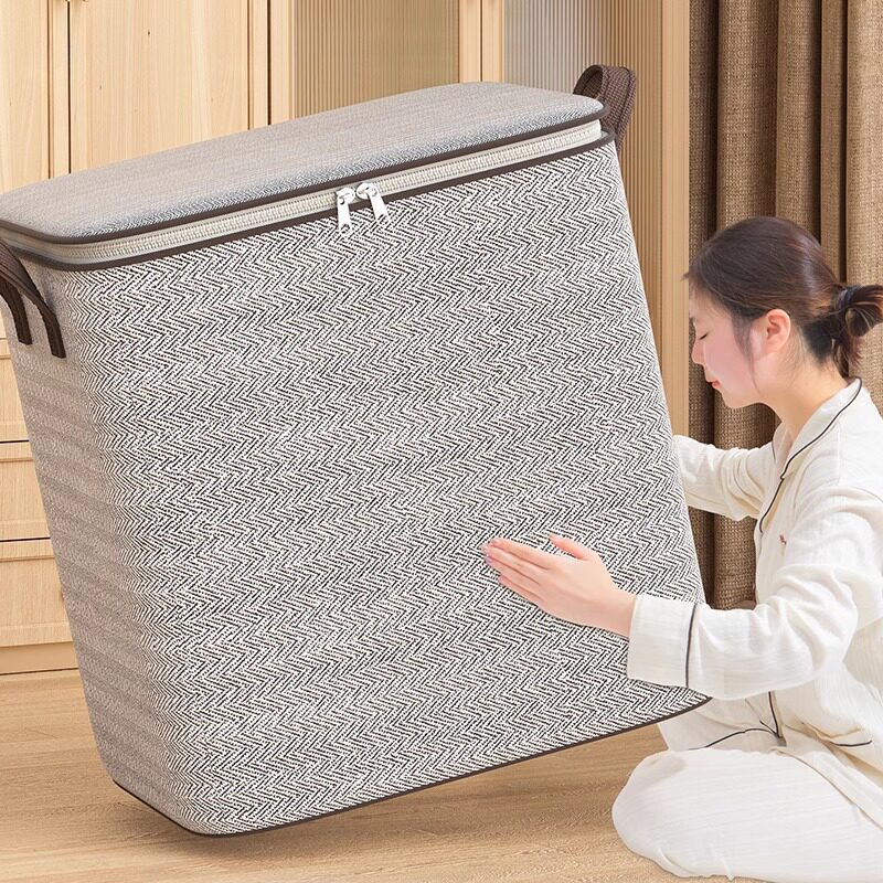 Clothing Storage Box for Home Use, Large Capacity, Extra-Large Clothing Organizer Box, Moving Packing Bag, Storage Basket, Box, Essential Item