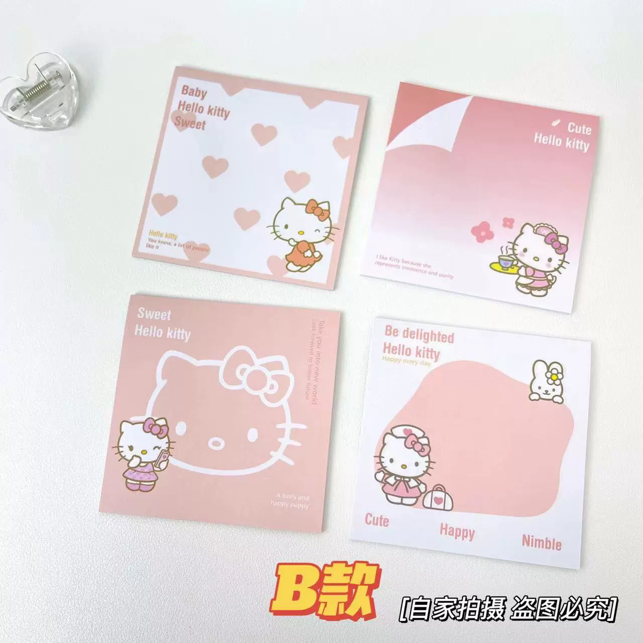 Блокнот Mikko милый котенок, блокнот с отрывными листами, стиль Hello Kitty, минималистичные декоративные листы