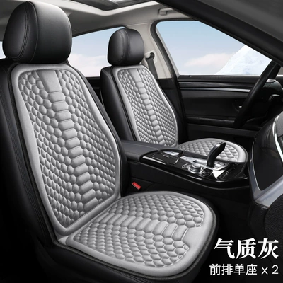 New car seat cushion four seasons universal breathable non-slip seat cover cotton and linen three-piece car seat cushion special single-piece summer