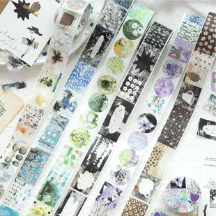 Yanji Washi Tape Disorderly Splicing Series Japanese Style Dream Core Mobile Phone Back Card Handbook DIY Collage Material Stickers
