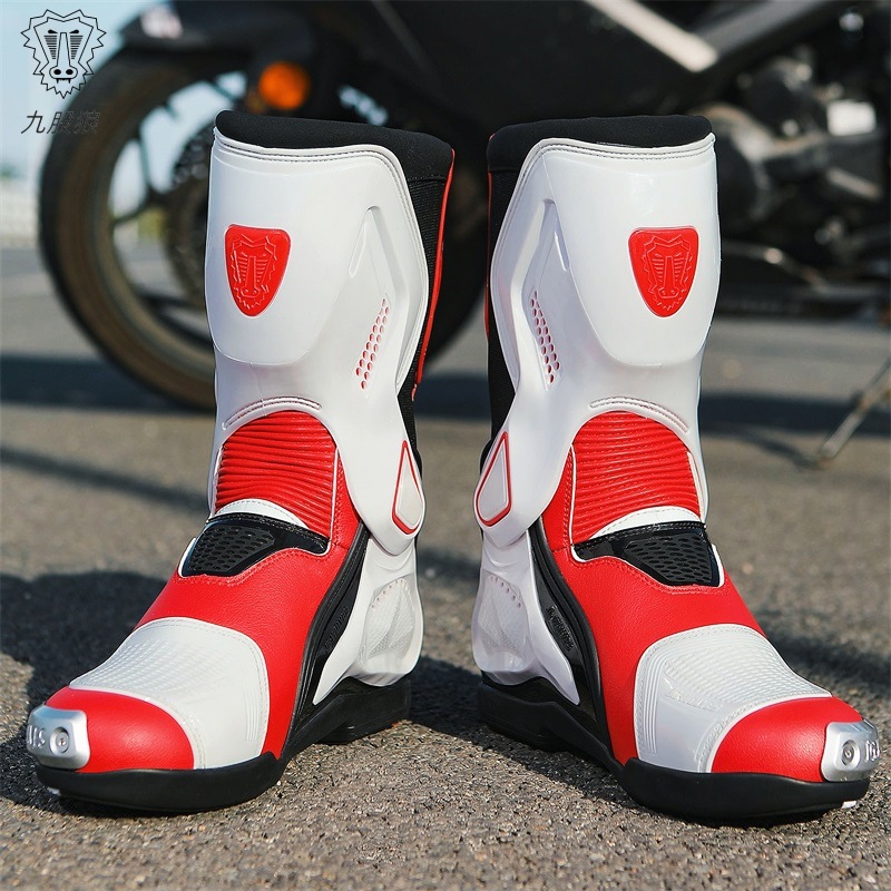 Nuevos zapatos de motocicleta para hombres y mujeres, zapatos de motocicleta para hombres, jinetes de cuatro estaciones, botas de motocicleta, botas de carreras