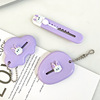 可爱卡通紫色小猫美工刀开箱拆快递刀高颜值迷你便携式裁纸刀批发