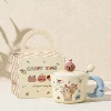 Blue sloth (luck style) cup + lid + spoon + gift box