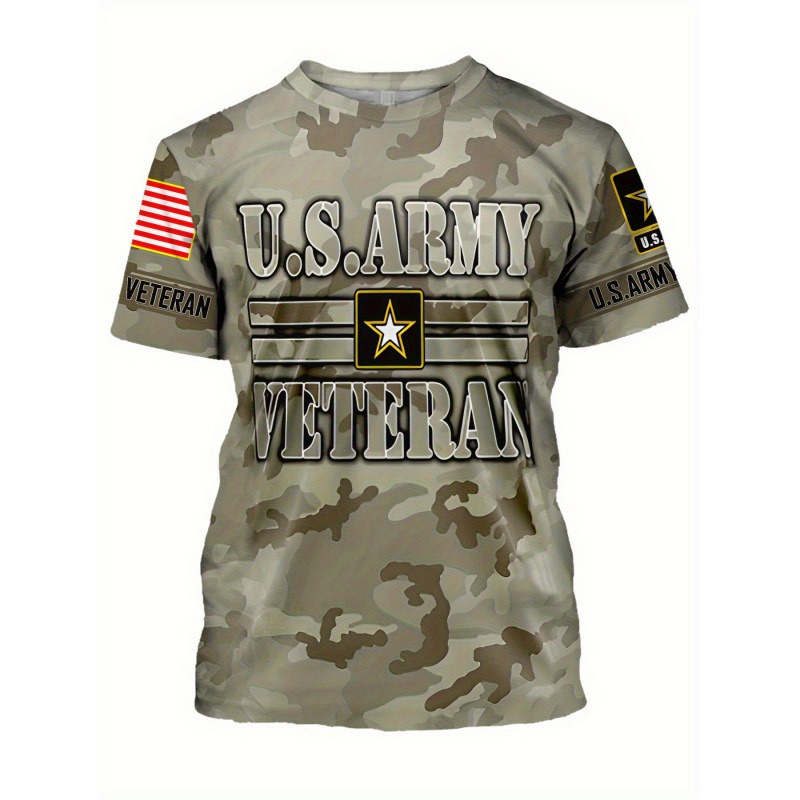 C 29123 Army Print Quick Dry Tee Cross-Border Quick Sale of Military Print Quick-Dry Shirts