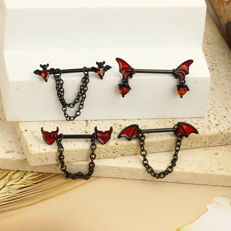 5g Weight Rhinestones Inlay Material Earrings Classification Nipple Rings & Studs, Belly Rings Piercing Type 1 Piece Belly Rings Simple Style Heart Shape Copper Inlay Rhinestones Nipple Rings & Studs Belly Rings