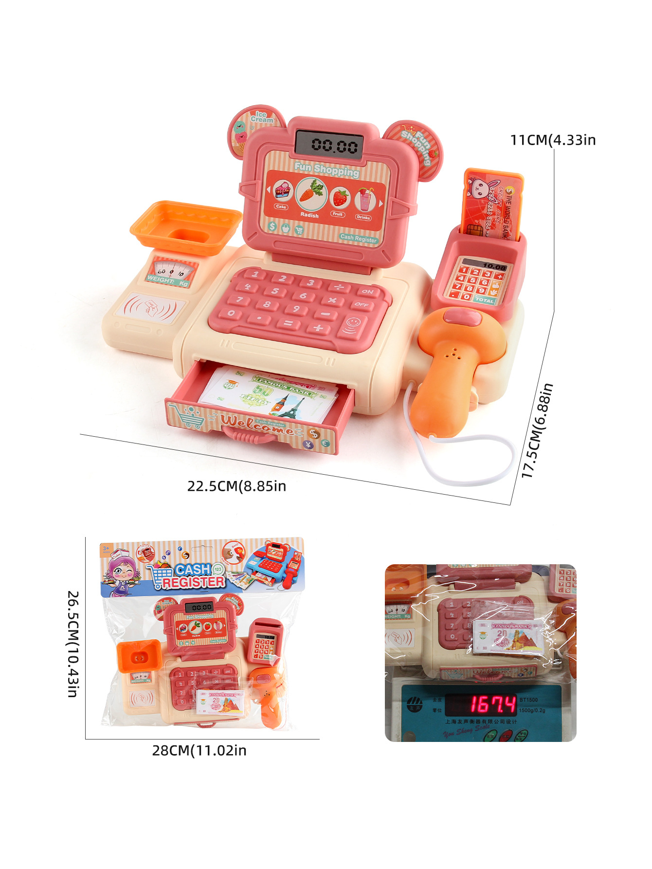 Simulation Shopping Cash House Toys Electronic Game Lighting And Sound Effects Supermarket Cashier Toys For Children Gifi O1Cn01E2Ipyh1Ke9R2Ijoez !!2206776261188 0 Cib