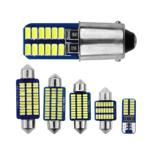 Cross-border dedicated car LED T10 width light double-pointed reading light license plate light indoor door light BA9S