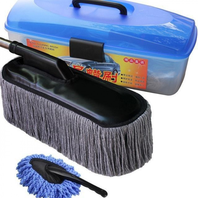 그레이 업그레이드 왁스 브러시 [접이식] + 플라스틱 상자 + 소형 왁스 브러시 ✓ ✓