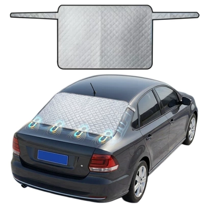 Car rear window snow cover, Car snow shield - ultrasonic-rear-light-edge-snow-shield-4-magnets-14080