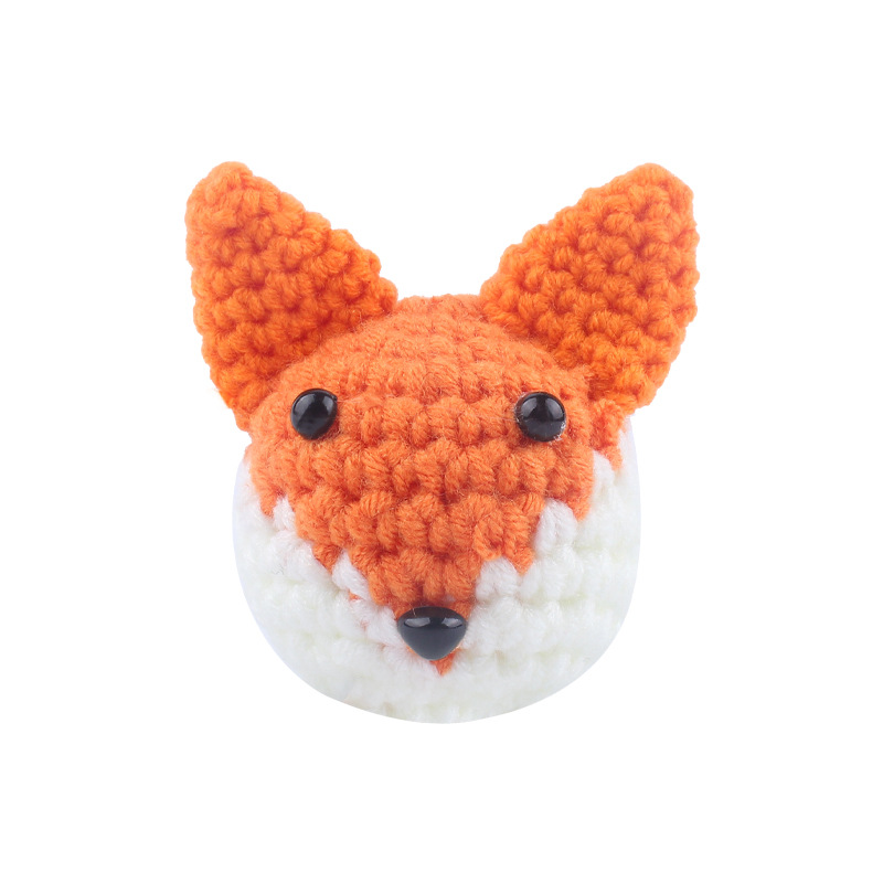 Nueva mano de ganchillo animal mordedor Super lindo animal cabeza los niños chupete cadena juguete Accesorios