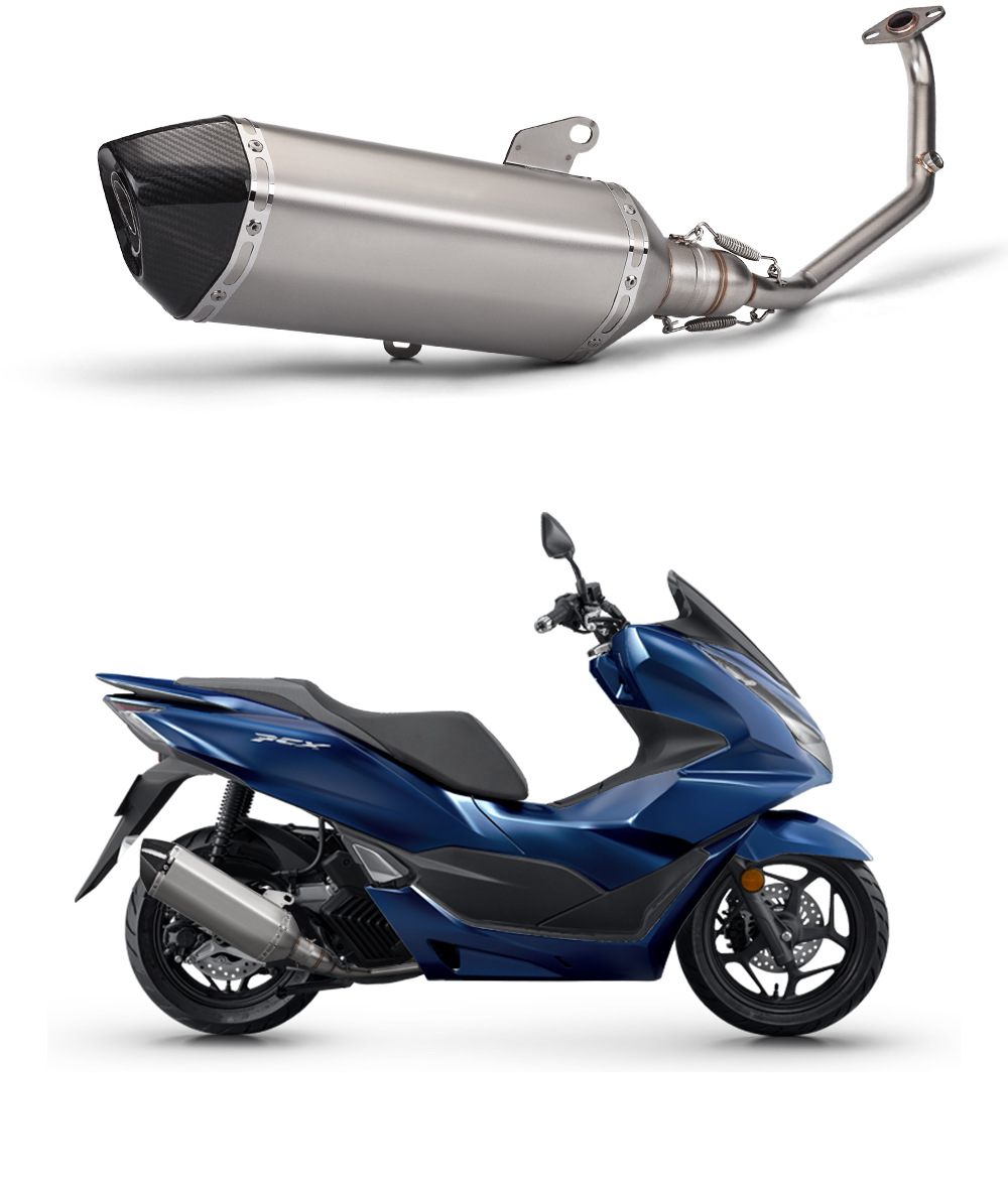 Suitable for motorcycle PCX150 PXC160 modified exhaust pipe full-section exhaust kit 21-23 years straight up