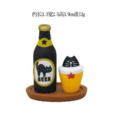 樹脂装飾品ミニチュアバー装飾バーテンダーピアノ猫 ZAKKA トレンディなブラインドボックス DIY 工芸品小さな装飾品|undefined
