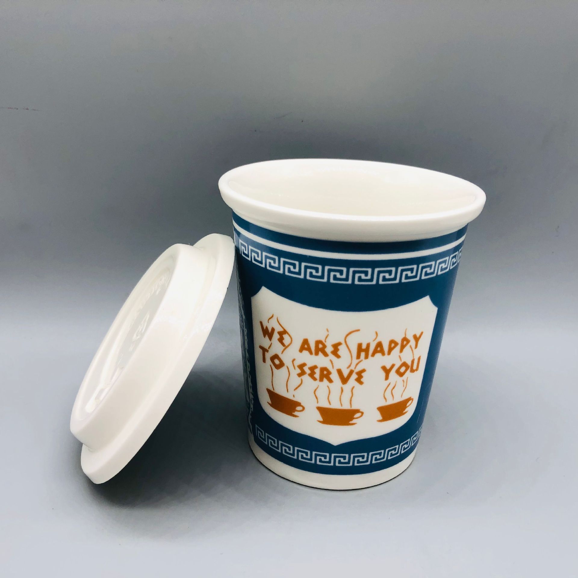 Nueva York icónica taza de papel taza de café