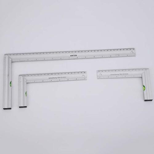 Manufacturer wholesale industrial special angle ruler right square ruler stainless steel ruler with balanced blister steel ruler high precision