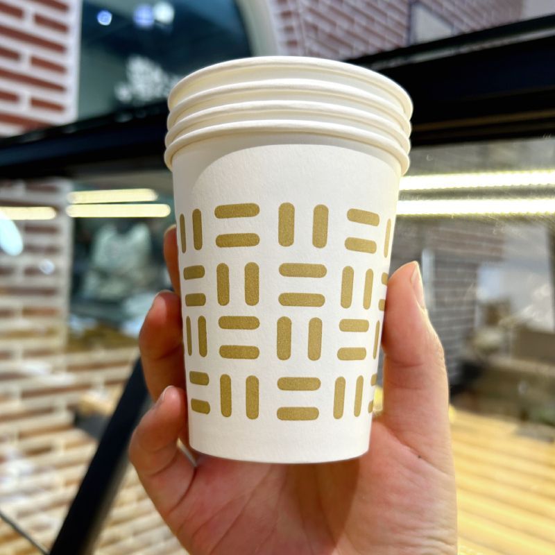 加厚一次性纸杯子家用ins风高颜值特厚办公商务茶水杯高档耐高温|undefined