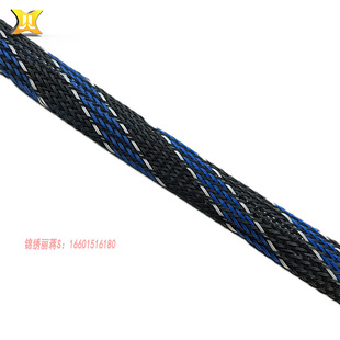 Factory Outlet PET Pattern Telescopic Braided Mesh Tube Nylon Expandable Color Braided Harness Sleeve